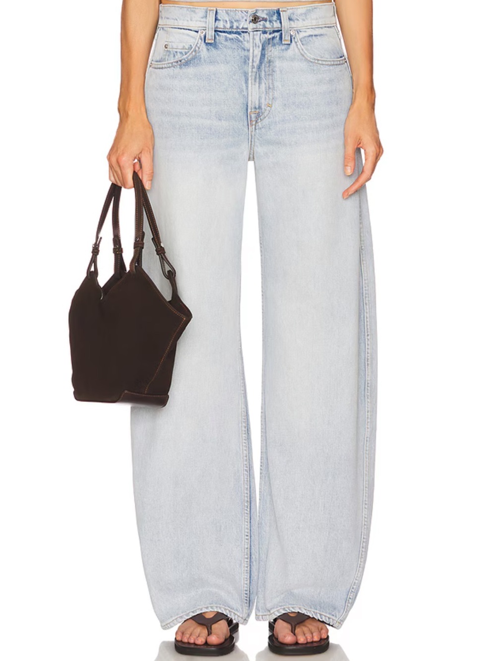 GRLFRND The Austen Low Rise Curve Light Wash Relaxed Jeans Revolve
